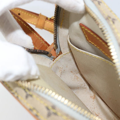 Louis Vuitton Juliette Crossbody Bag Mini Lin, BLUE, CANVAS, Shoulder bag