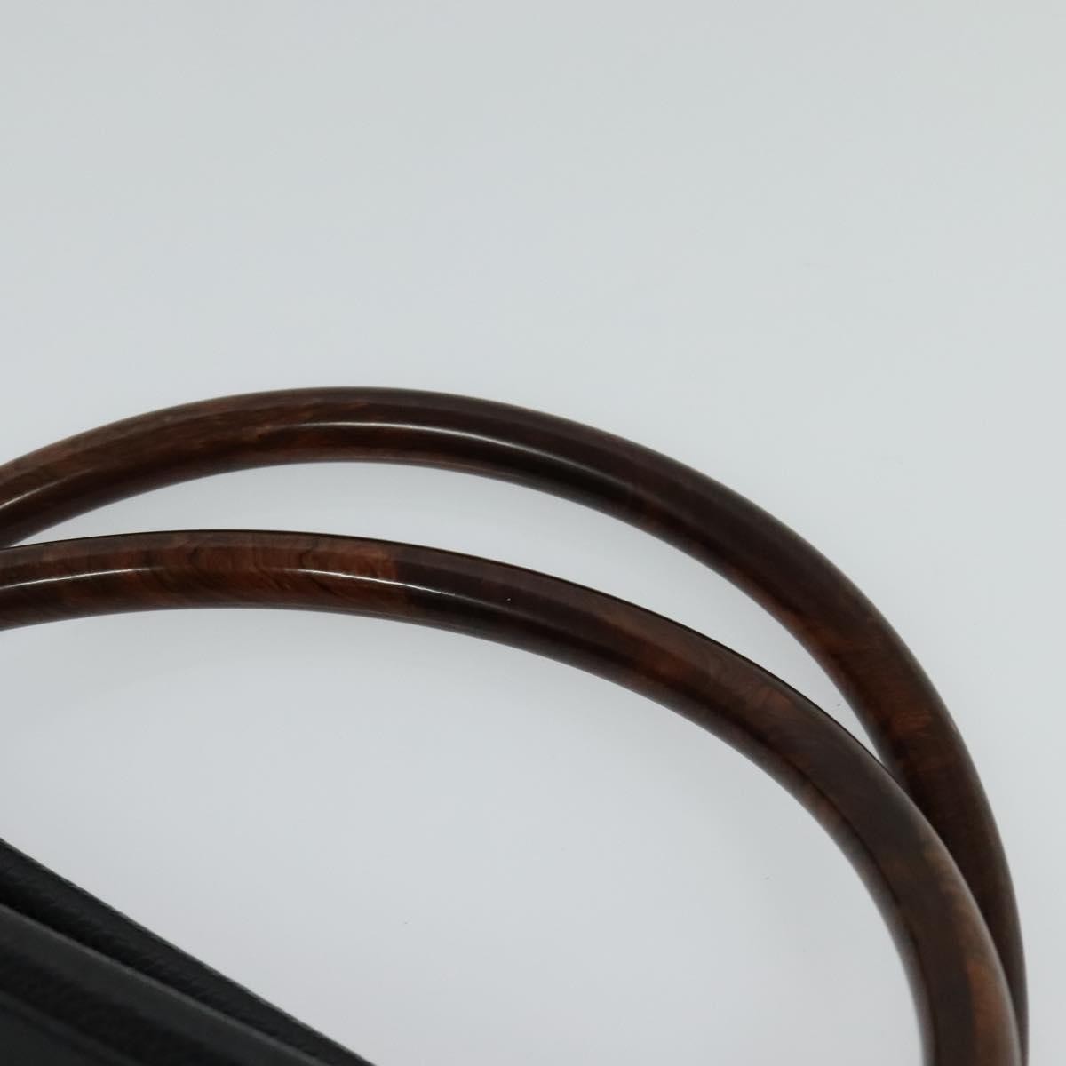 Chanel Vintage Wooden Ring Tote Caviar, BLACK, LEATHER, Tote bag