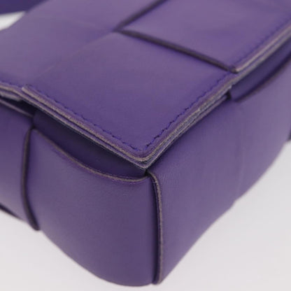 Bottega Veneta Cassette Crossbody Bag Padded Maxi Intrecciato Leather, PURPLE, LEATHER, Crossbody bag