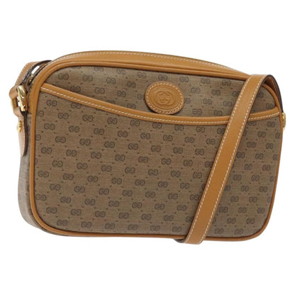 Gucci Zip Pouch GG Canvas, BEIGE, PVC, Shoulder bag