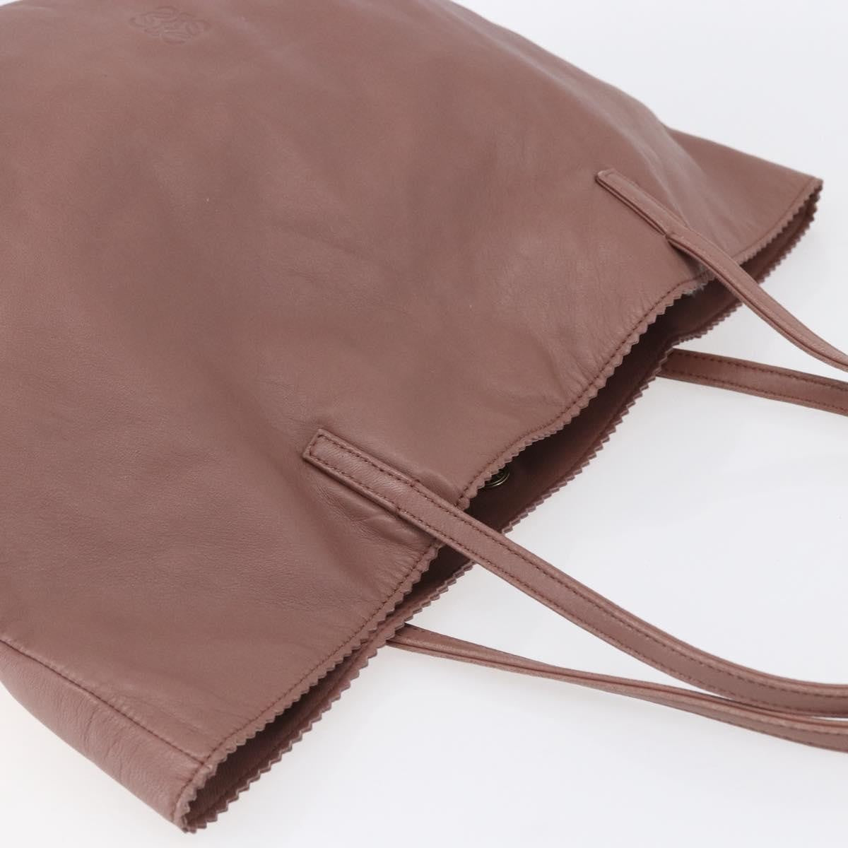 Loewe Vintage Anagram Tote Leather, PINK, LEATHER, Tote bag