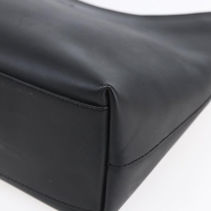 Gucci Metal Handle Hobo Leather, BLACK, LEATHER, Shoulder bag