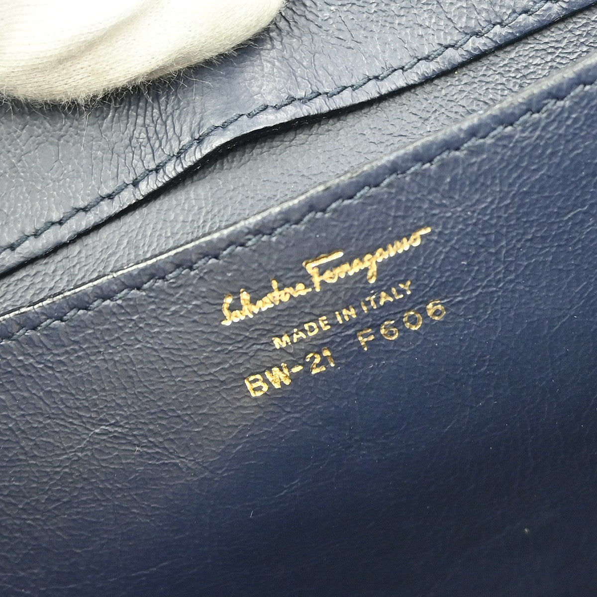 Salvatore Ferragamo Sofia Satchel Leather, BLUE, LEATHER, Handbag