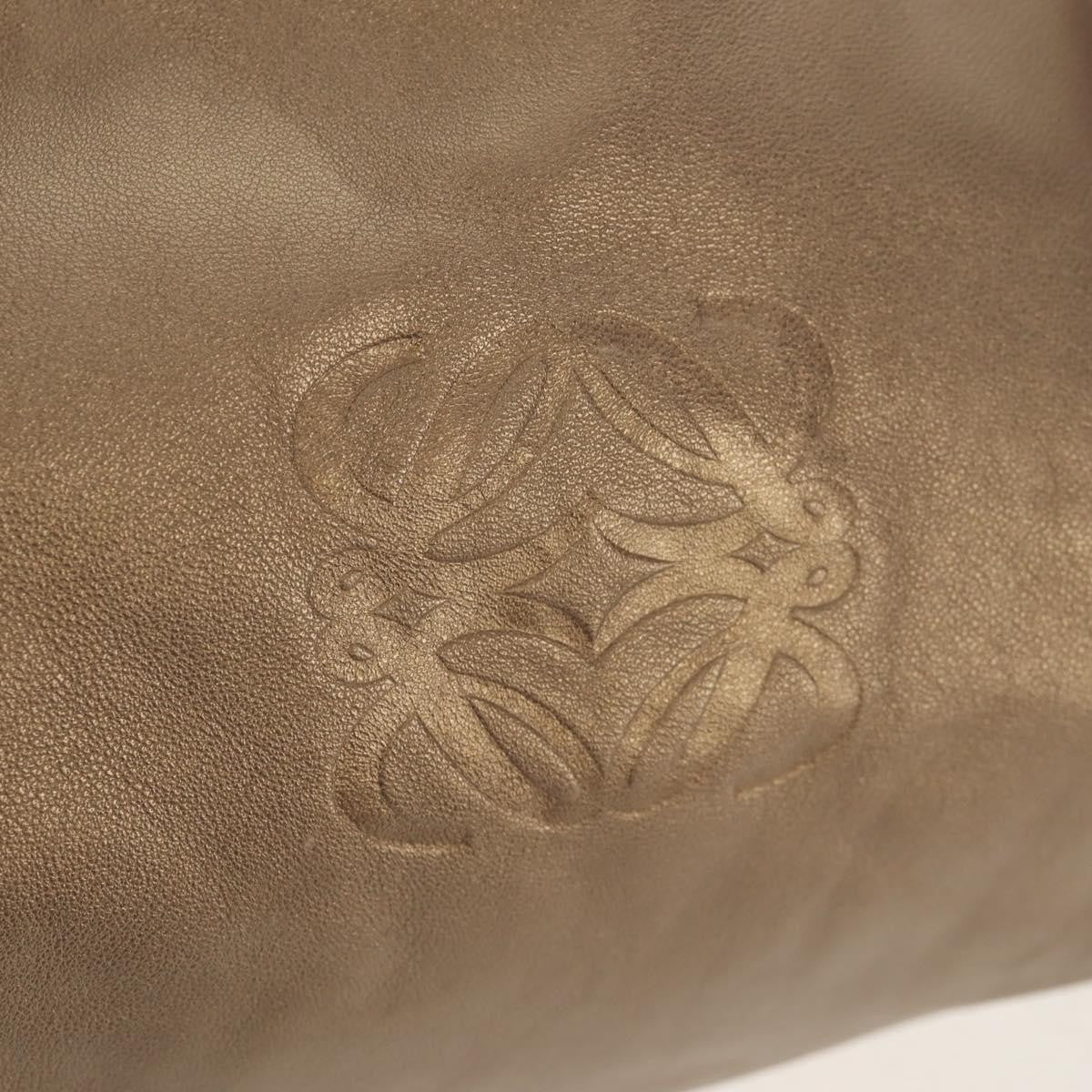 Loewe Anagram Logo Nappa Aire Hand Bag Leather, GOLD, LEATHER, Handbag