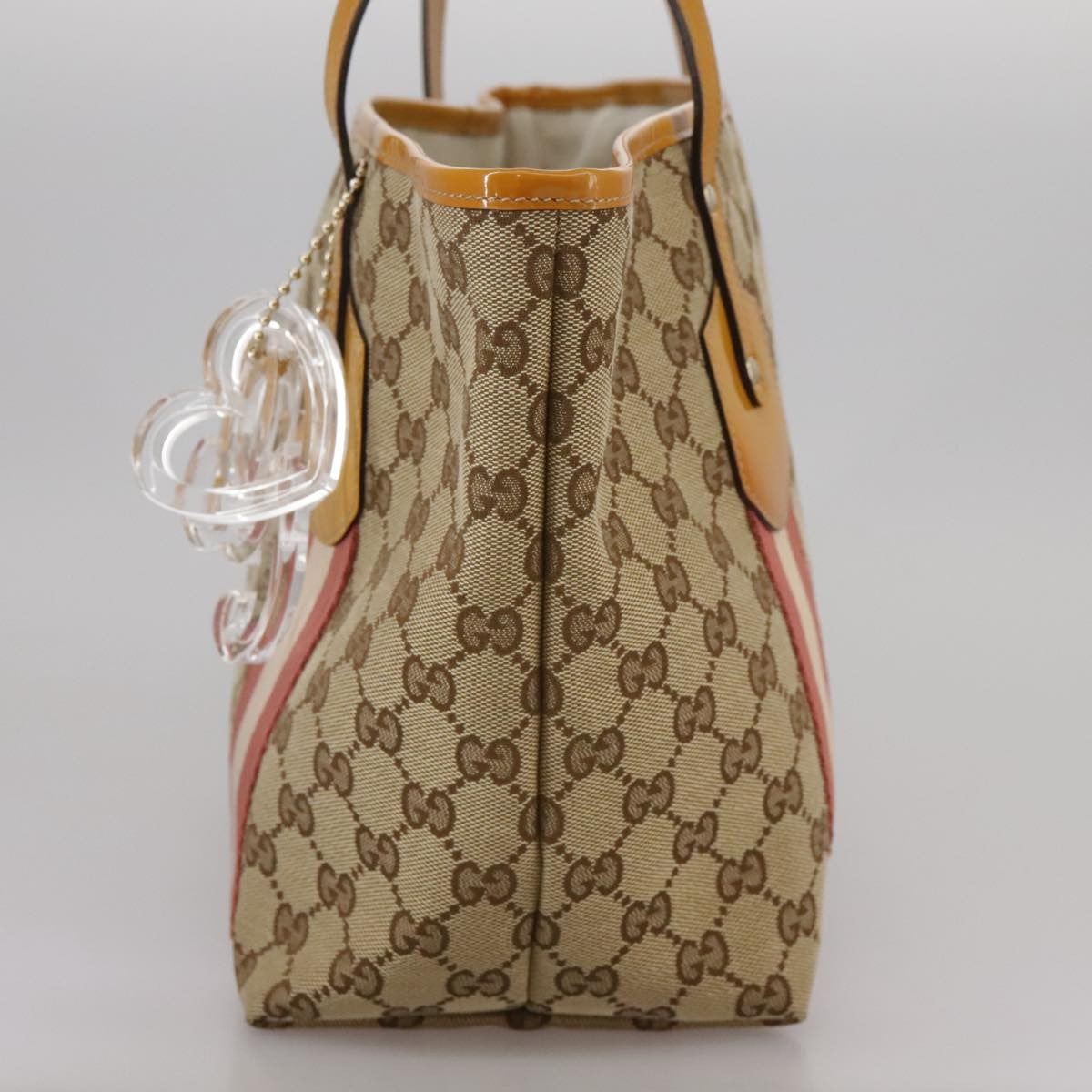 Gucci Sherry Line Tote Canvas, BEIGE, CANVAS, Tote bag