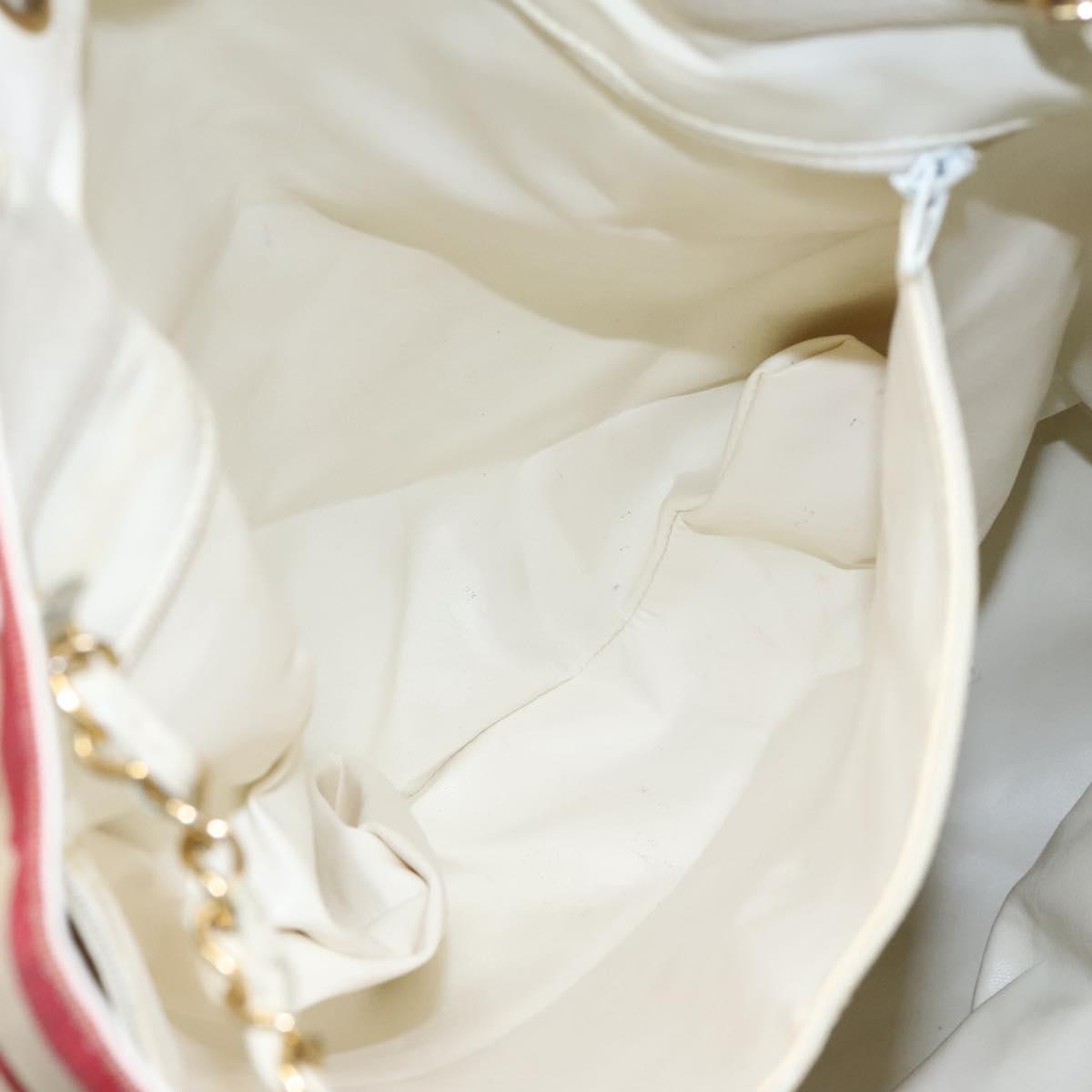 Chanel Chain Shoulder Bag Canvas, RED, CANVAS, Shoulder bag