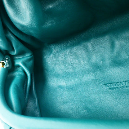 Bottega Veneta The Chain Pouch Leather, GREEN, LEATHER, Clutche & pouche
