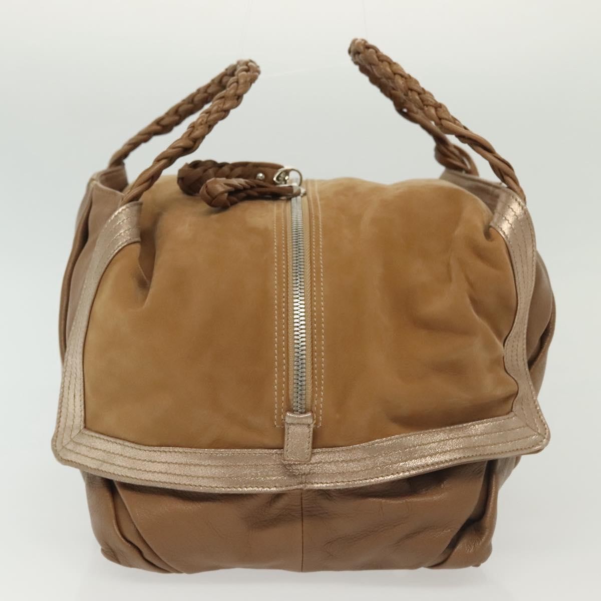 Salvatore Ferragamo Vintage Handbag Leather, BROWN, LEATHER, Handbag