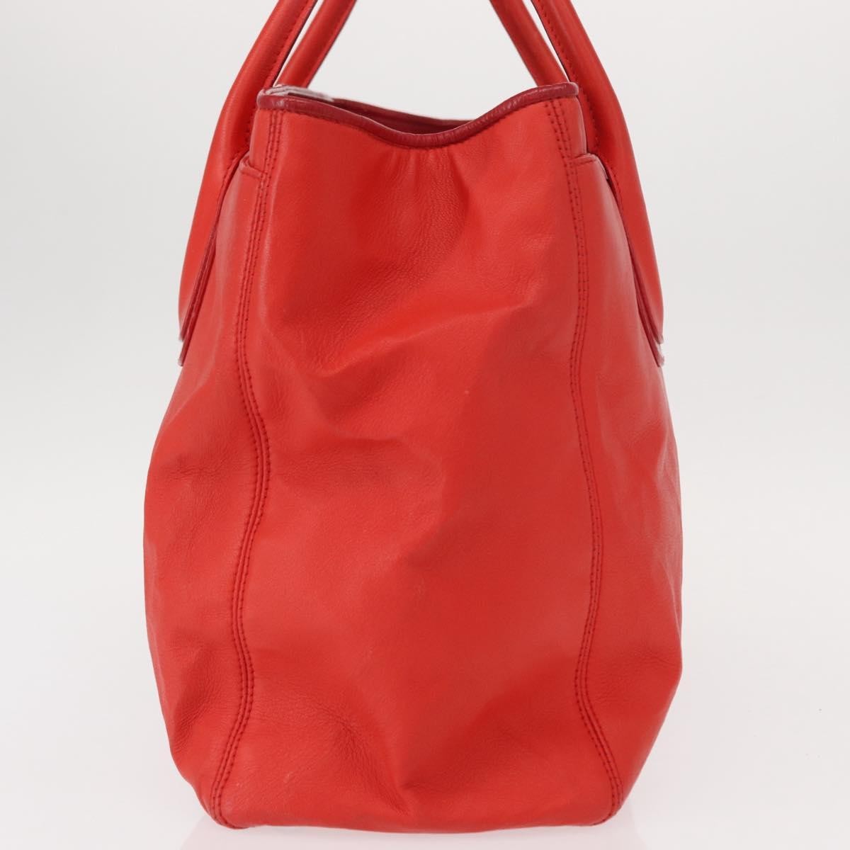 Chanel Cerf Executive Tote Leather, RED, LEATHER, Tote bag