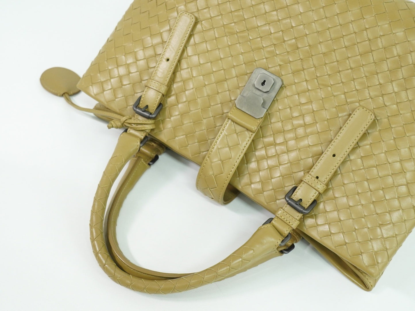 Bottega Veneta Roma Bag Intrecciato Nappa, BROWN, LEATHER, Tote bag