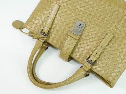 Bottega Veneta Roma Bag Intrecciato Nappa, BROWN, LEATHER, Tote bag