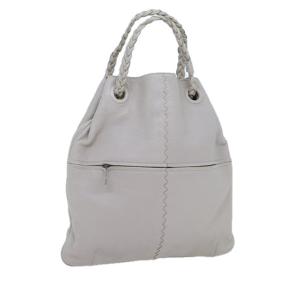 Bottega Veneta Julie Tote Leather, WHITE, LEATHER, Tote bag