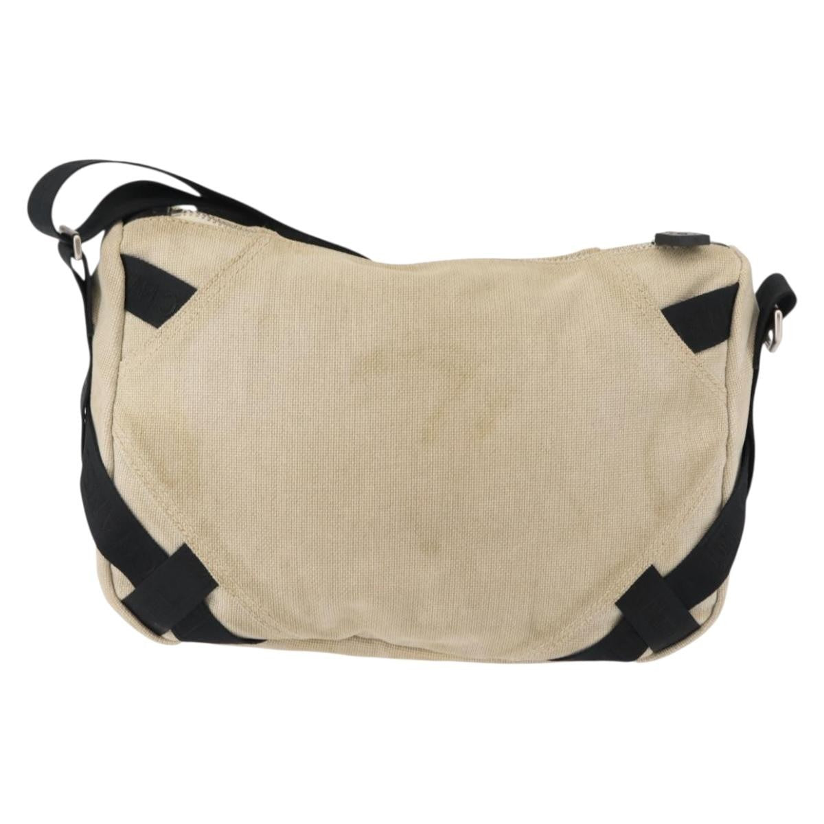 Chanel Vintage Crossbody Bag Canvas, BEIGE, CANVAS, Shoulder bag