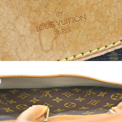 Louis Vuitton Deauville Handbag Monogram Canvas, BROWN, LEATHER, Handbag