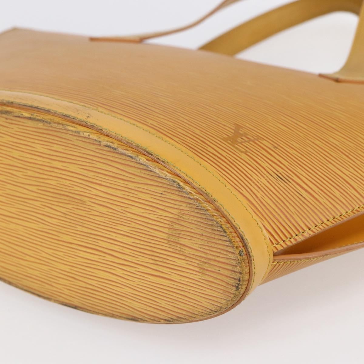 Louis Vuitton Saint Jacques Handbag Epi Leather, YELLOW, LEATHER, Handbag