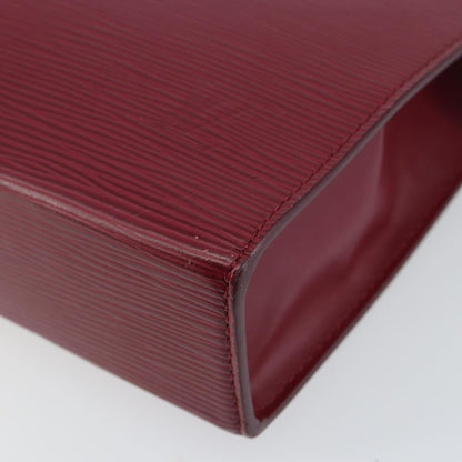Louis Vuitton Toiletry Pouch Epi Leather, BURGUNDY, LEATHER, Toiletry Case