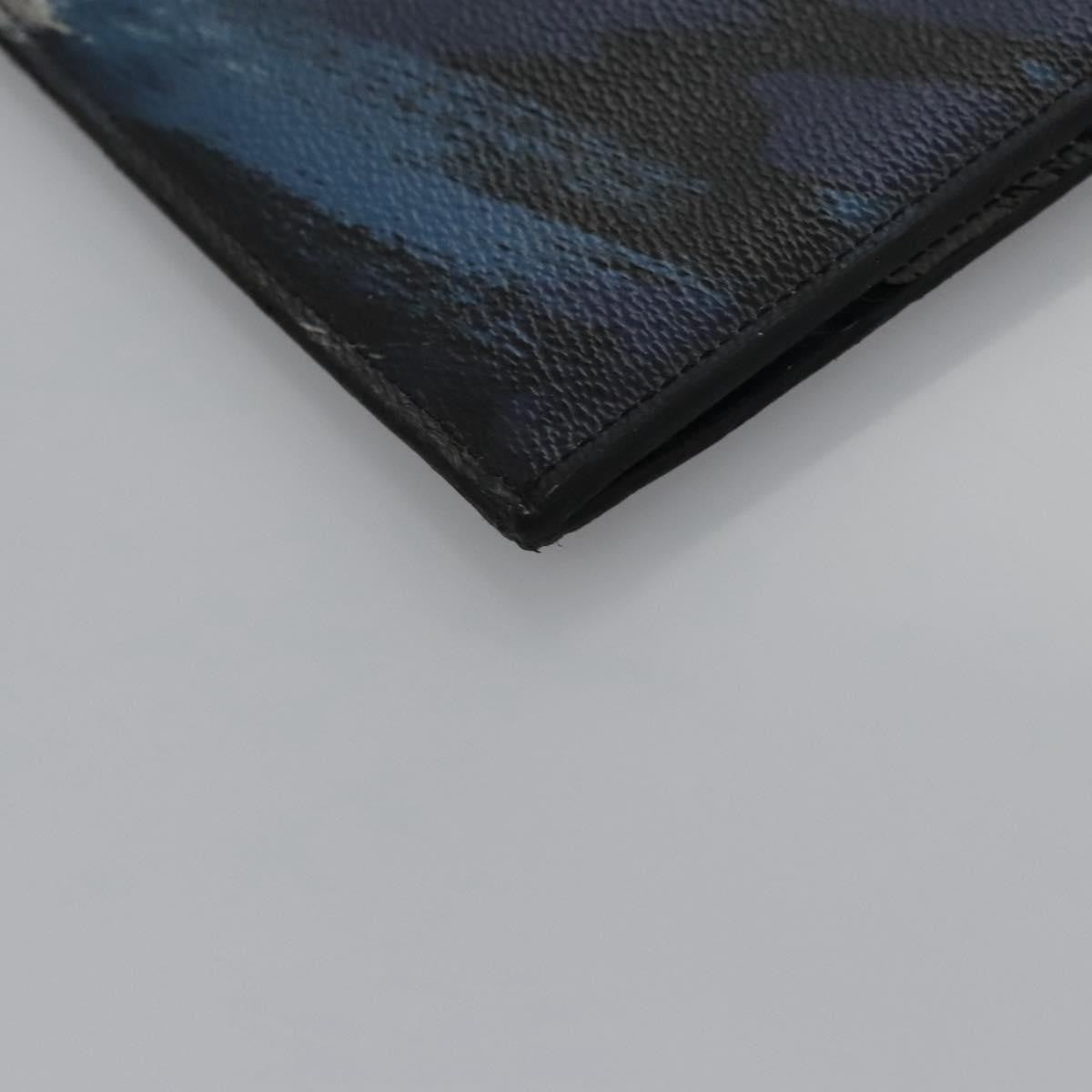 Louis Vuitton Pochette Jour Limited Edition Camouflage Printed Coated Canvas, BLUE, LEATHER, Clutche & pouche