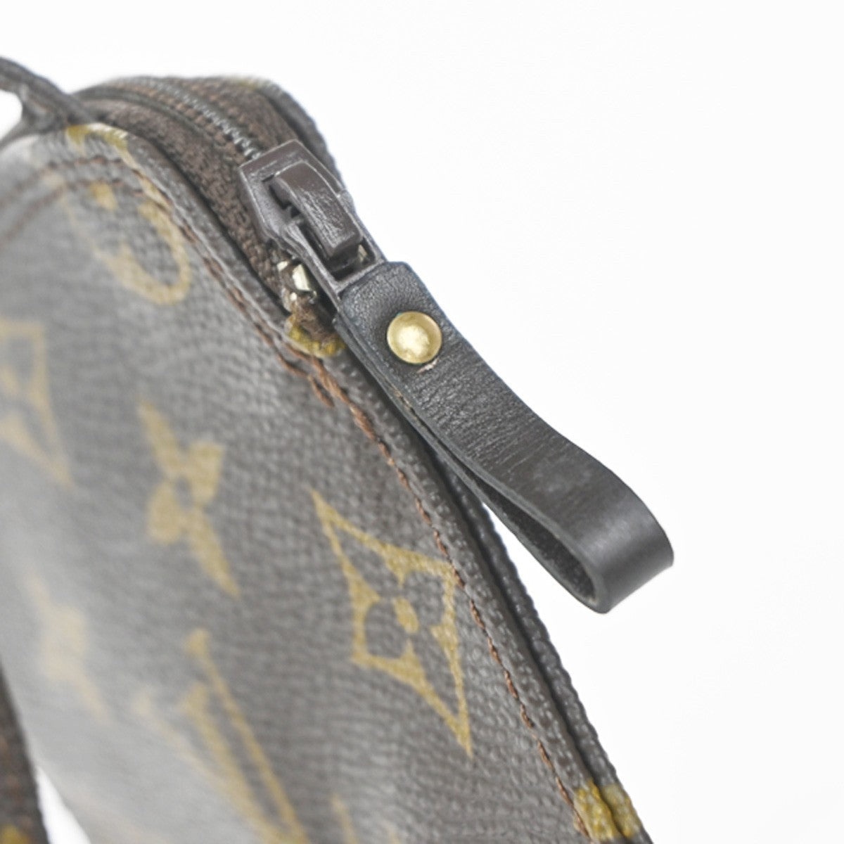 Louis Vuitton Pochette Secret Monogram canvas, BROWN, CANVAS, Clutche & pouche