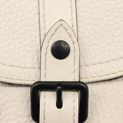 Louis Vuitton Christopher Backpack Taurillon Leather, WHITE, LEATHER, Shoulder bag