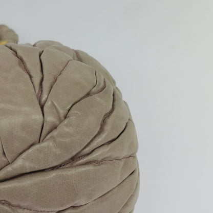 Miu Miu Coffer Convertible Satchel Matelasse Leather, BEIGE, LEATHER, Handbag