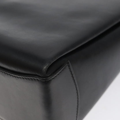 Gucci Vintage Convertible Box Crossbody Bag Leather, BLACK, LEATHER, Handbag