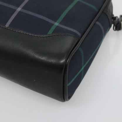 Burberry Nova check Pochette Canvas, NAVY, CANVAS, Clutche & pouche