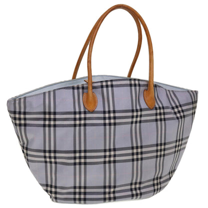Burberry Nova Check Tote Nylon, BLUE, NYLON, Tote bag