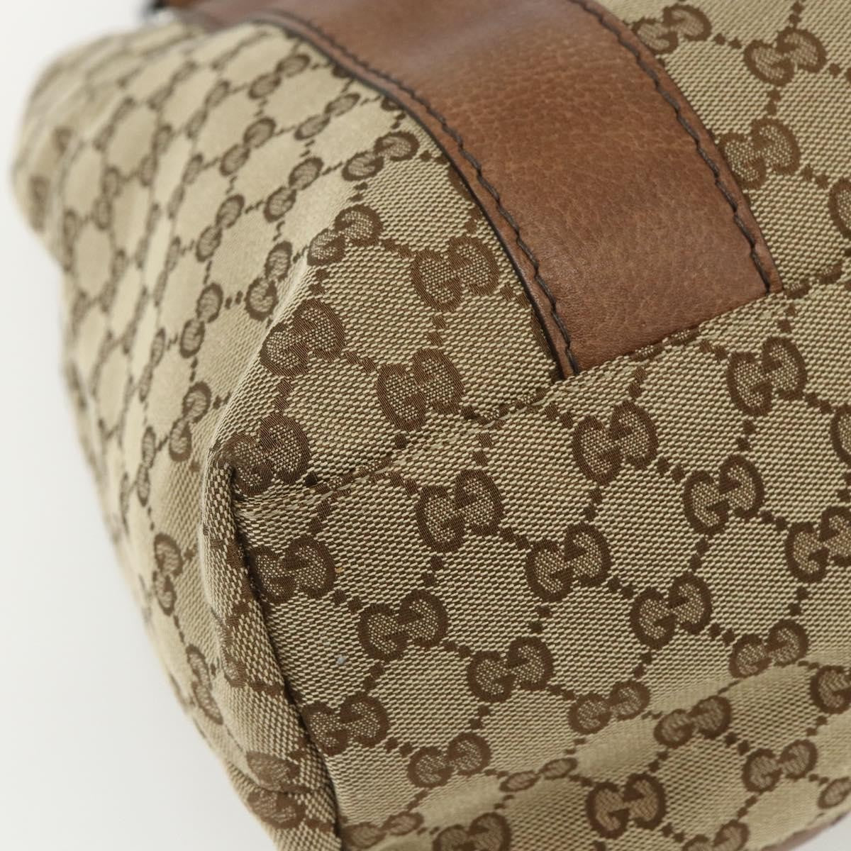 Gucci Bamboo Bar Tote GG Canvas, BEIGE, CANVAS, Tote bag