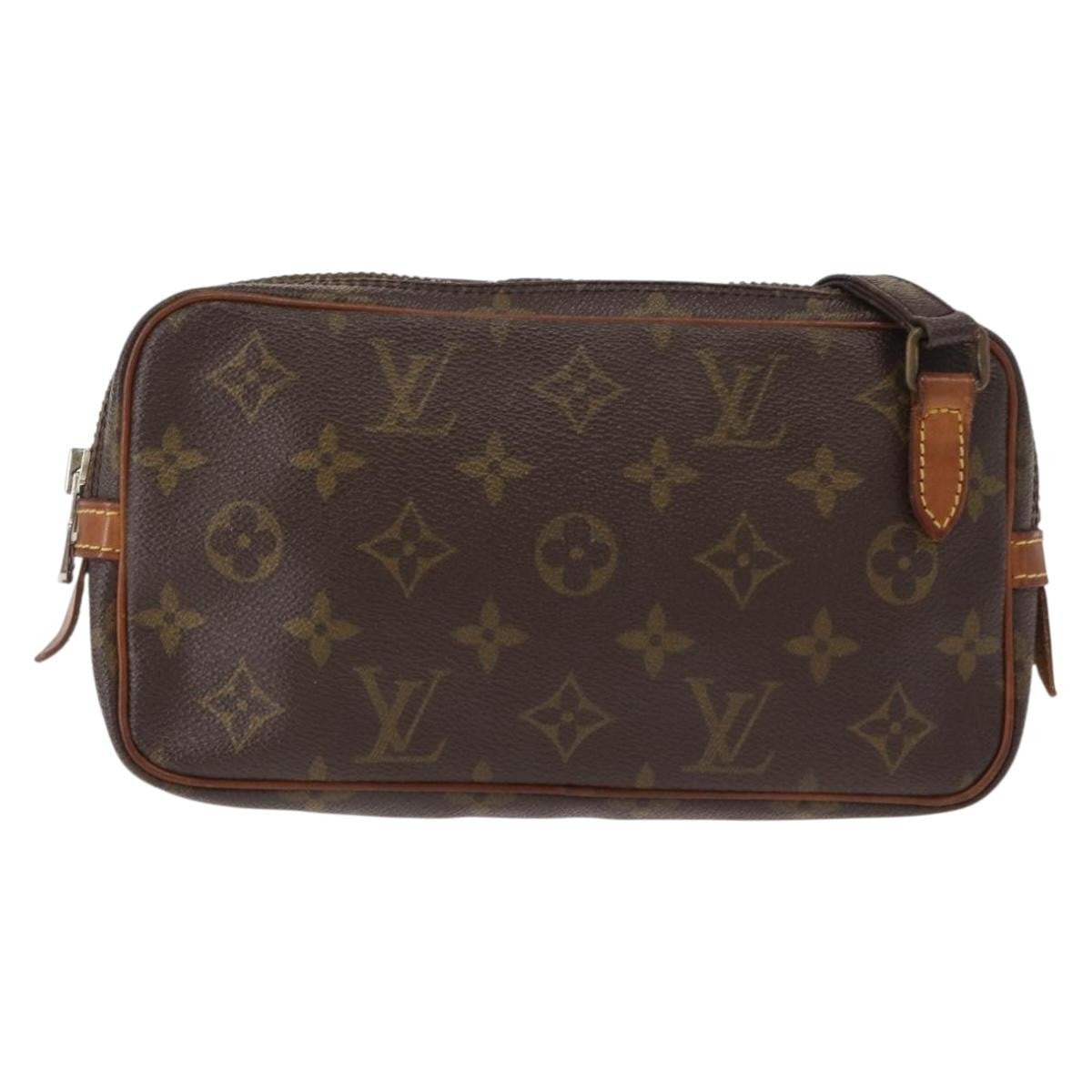 Louis Vuitton Pochette Marly Bandouliere Bag Monogram Canvas, BROWN, CANVAS, Shoulder bag