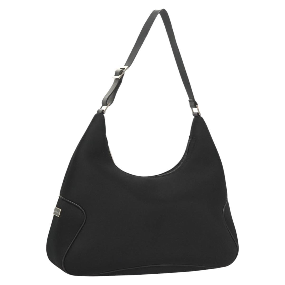 Salvatore Ferragamo Vintage Shoulder Bag Nylon, BLACK, NYLON, Shoulder bag