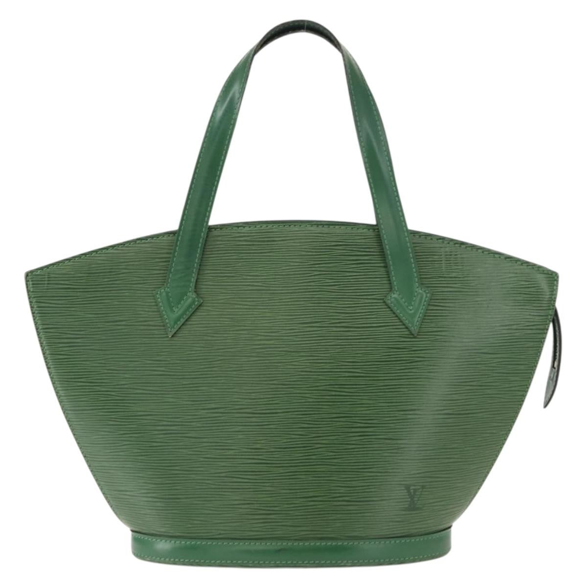 Louis Vuitton Saint Jacques Handbag Epi Leather, GREEN, LEATHER, Tote bag
