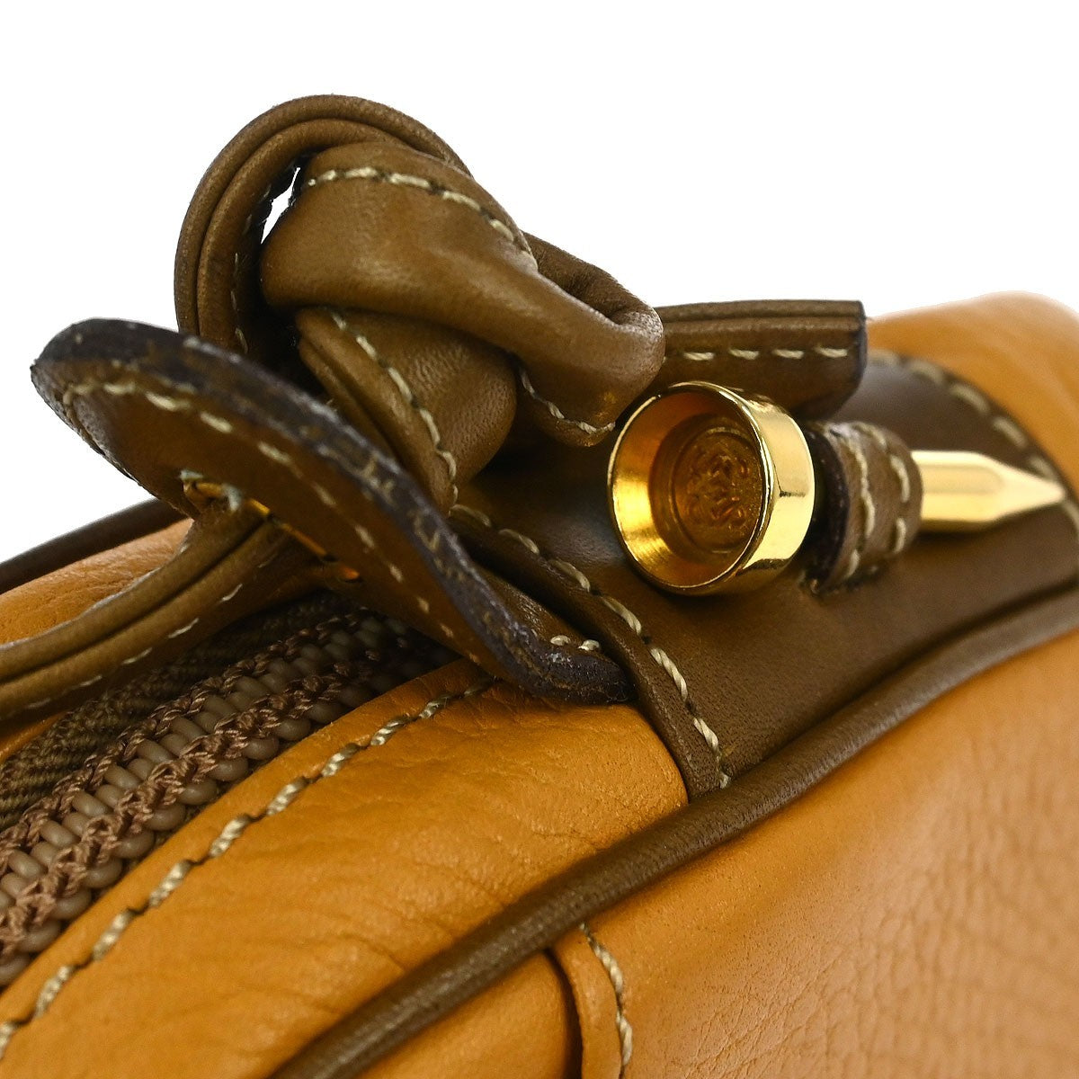 Loewe Vintage Shoulder Bag Leather, BROWN, LEATHER, Shoulder bag