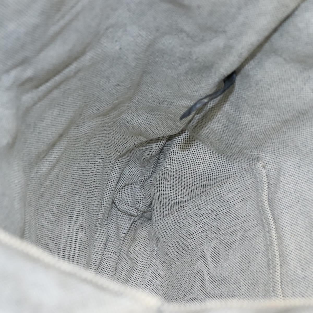 Hermes Fourre Tout Tote Canvas, GRAY, CANVAS, Tote bag