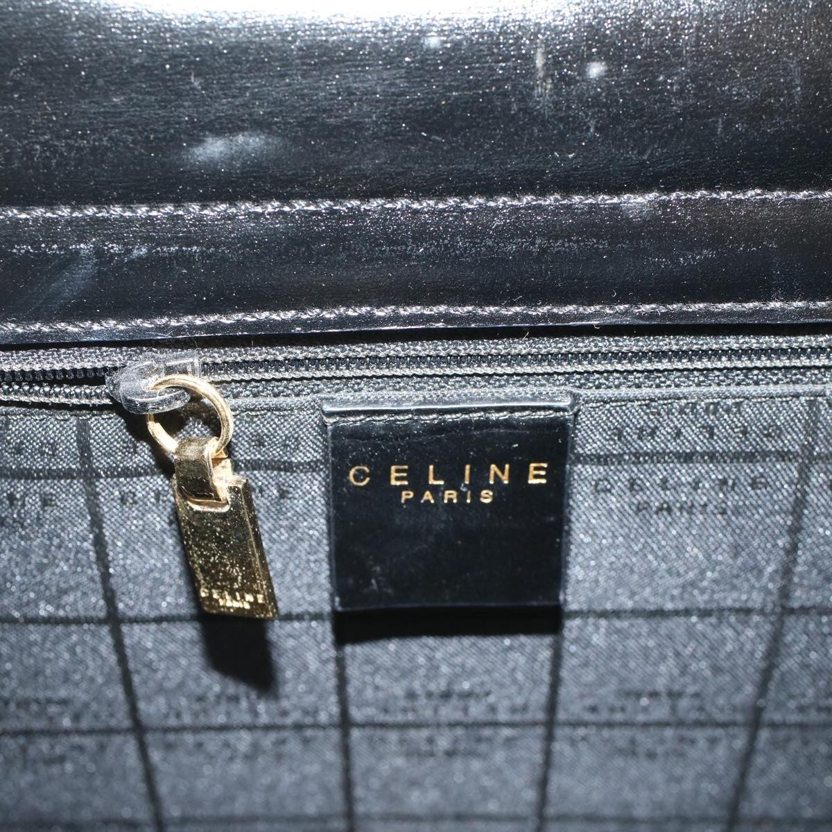 Celine Handbag Leather, BLACK, LEATHER, Handbag