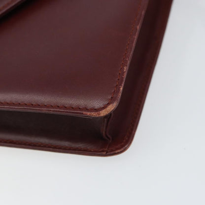 cartier Must de Cartier Shoulder Bag Leather, BURGUNDY, LEATHER, Shoulder bag