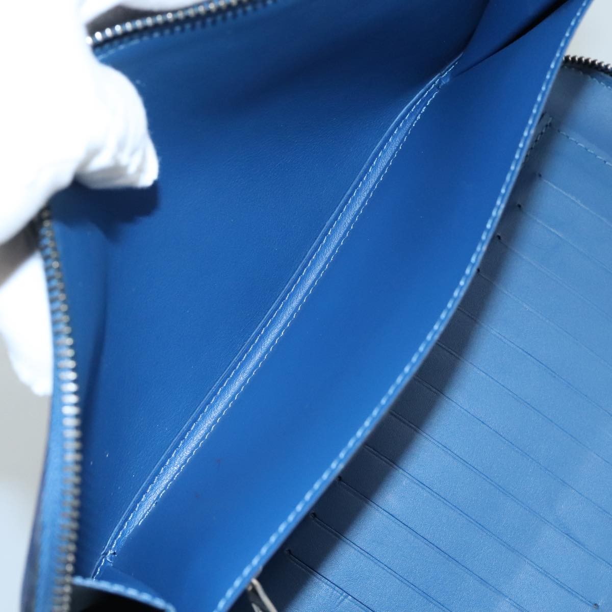 Louis Vuitton Atoll Organizer Wallet Damier Infini Leather, BLUE, LEATHER, Wallets