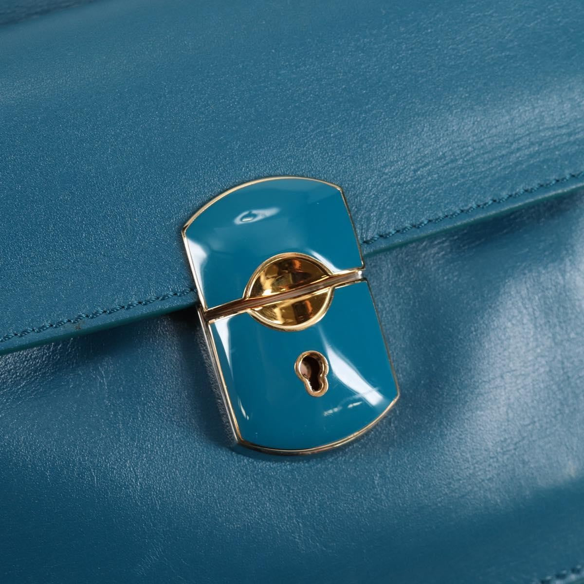 Balenciaga Padlock All Afternoon Tote Leather, BLUE, LEATHER, Handbag