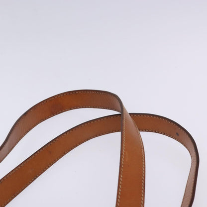 Celine Vintage Macadam Handbag Leather, BROWN, PVC,Leather,Canvas, Handbag