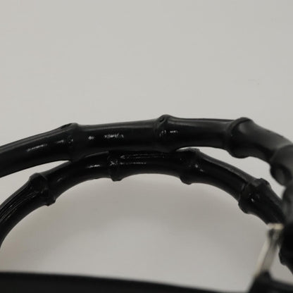 Gucci Vintage Bamboo Handle Tote Nylon, BLACK, NYLON, Tote bag