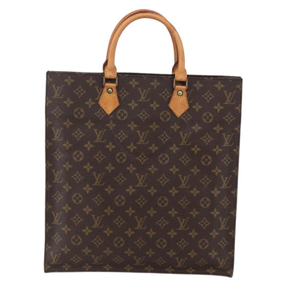 Louis Vuitton Sac Plat Bag Monogram Canvas, BROWN, CANVAS, Tote bag