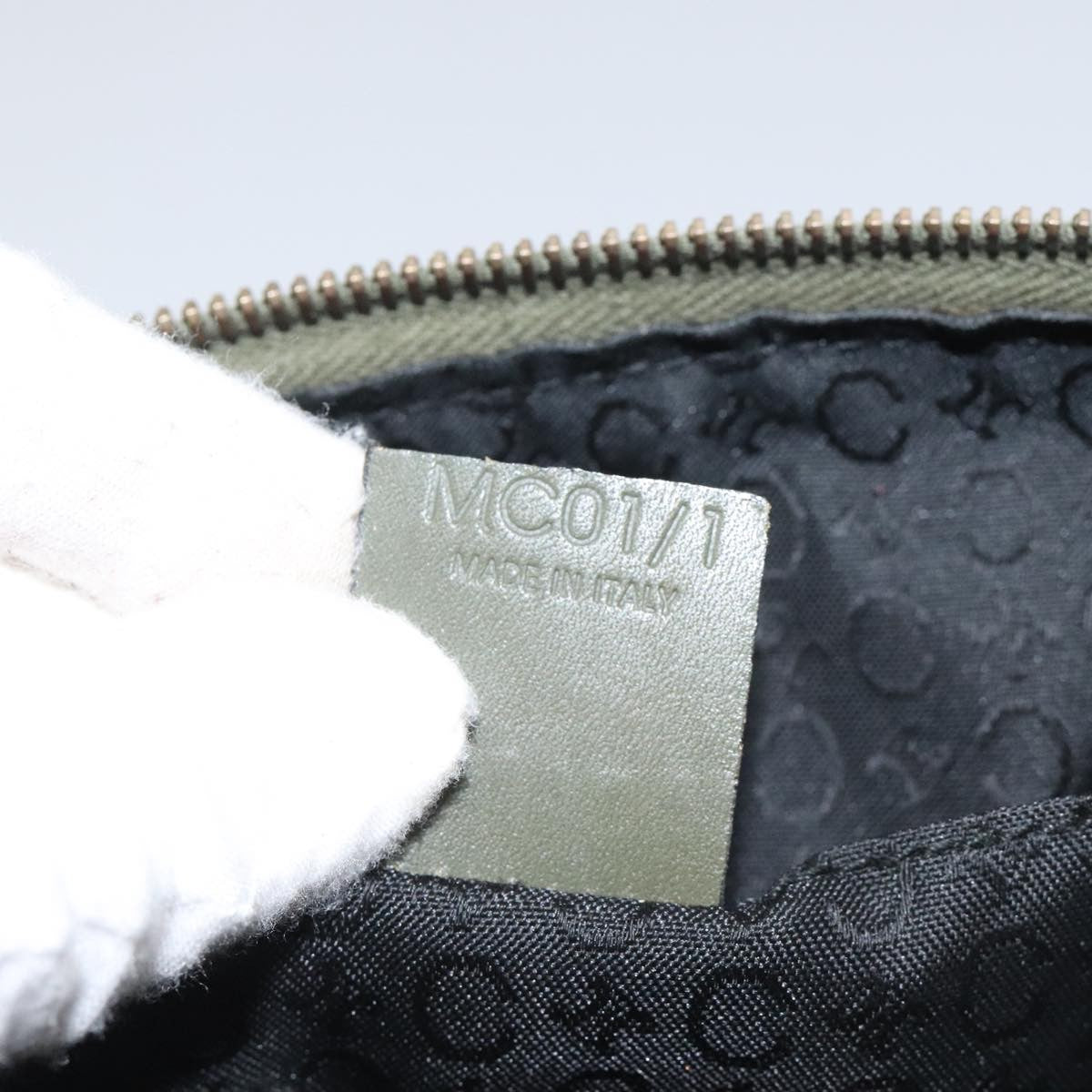 Celine C Macadam Pouch Canvas, BEIGE, CANVAS, Clutche & pouche