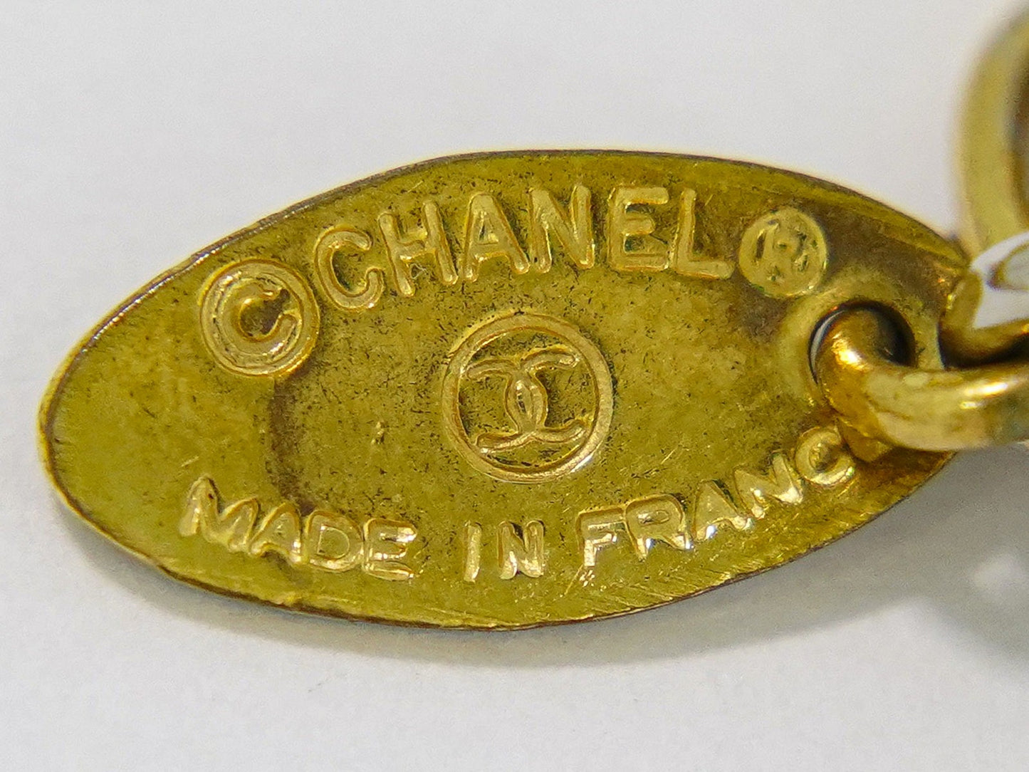 Chanel Vintage Medallion Necklace Metal, GOLD, GOLD_PLATED, Necklace