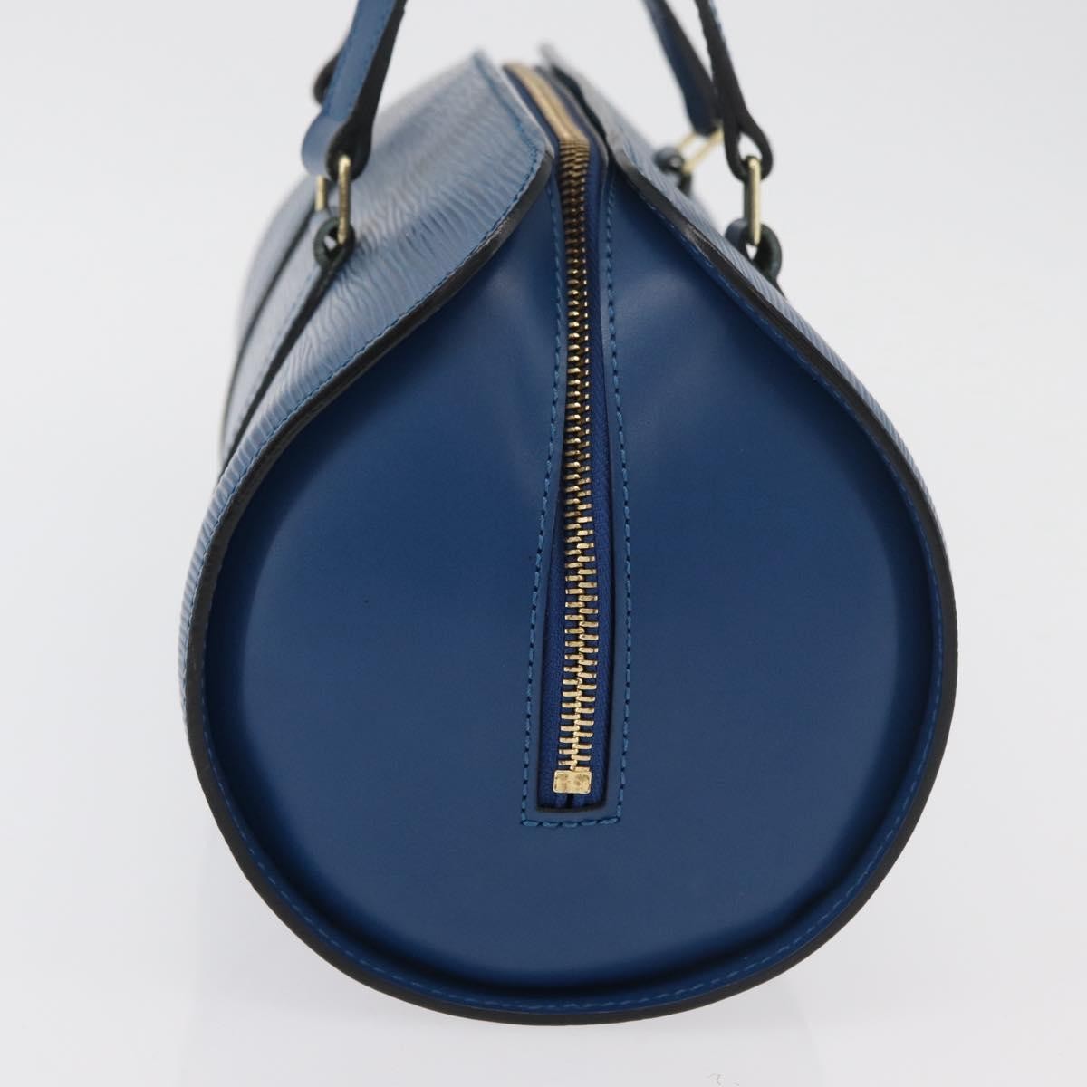 Louis Vuitton Soufflot Handbag Epi Leather, Blue, Leather, Handbag