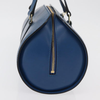 Louis Vuitton Soufflot Handbag Epi Leather, Blue, Leather, Handbag