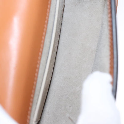 Chloe Nile Crossbody Bag Mirror Leather, BROWN, LEATHER, Crossbody bag