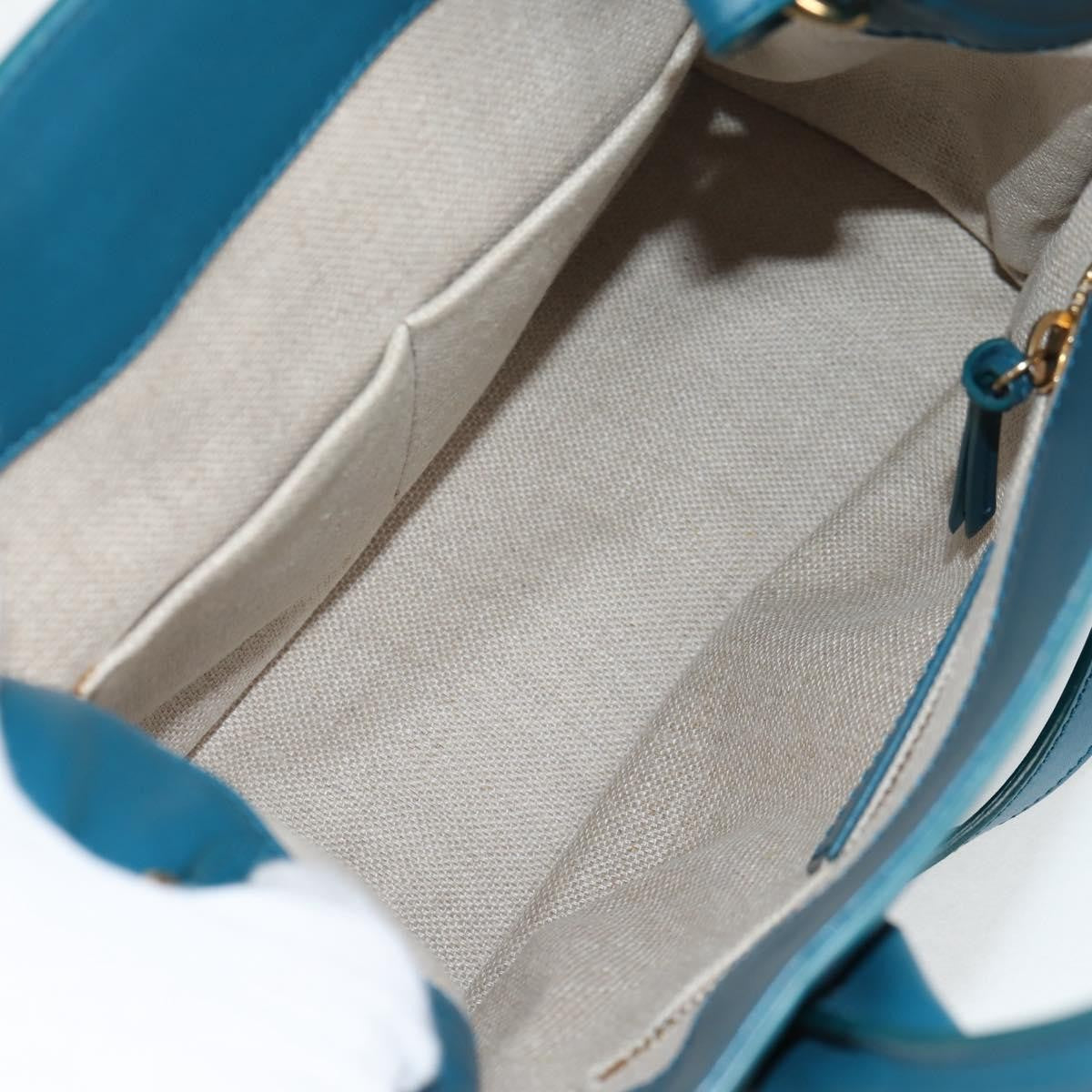 Balenciaga Padlock All Afternoon Tote Leather, BLUE, LEATHER, Handbag