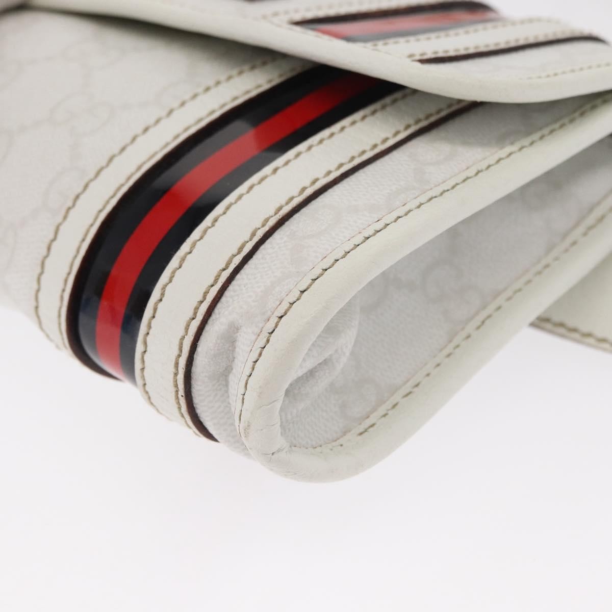 Gucci Sherry Line Waist Bag GG Canvas, WHITE, CANVAS, Shoulder bag