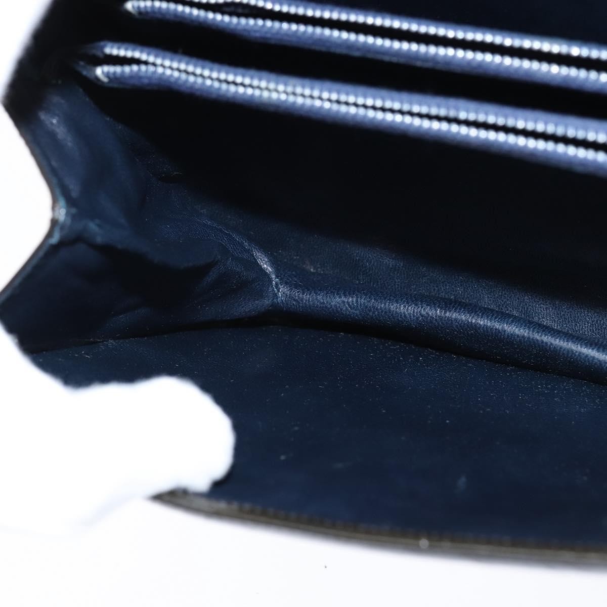 Celine Vintage Carriage Flap Clutch Leather, BLACK, PATENT_LEATHER, Shoulder bag