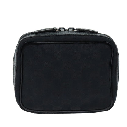 Gucci GG canvas pouch Canvas, BLACK, CANVAS, Clutche & pouche