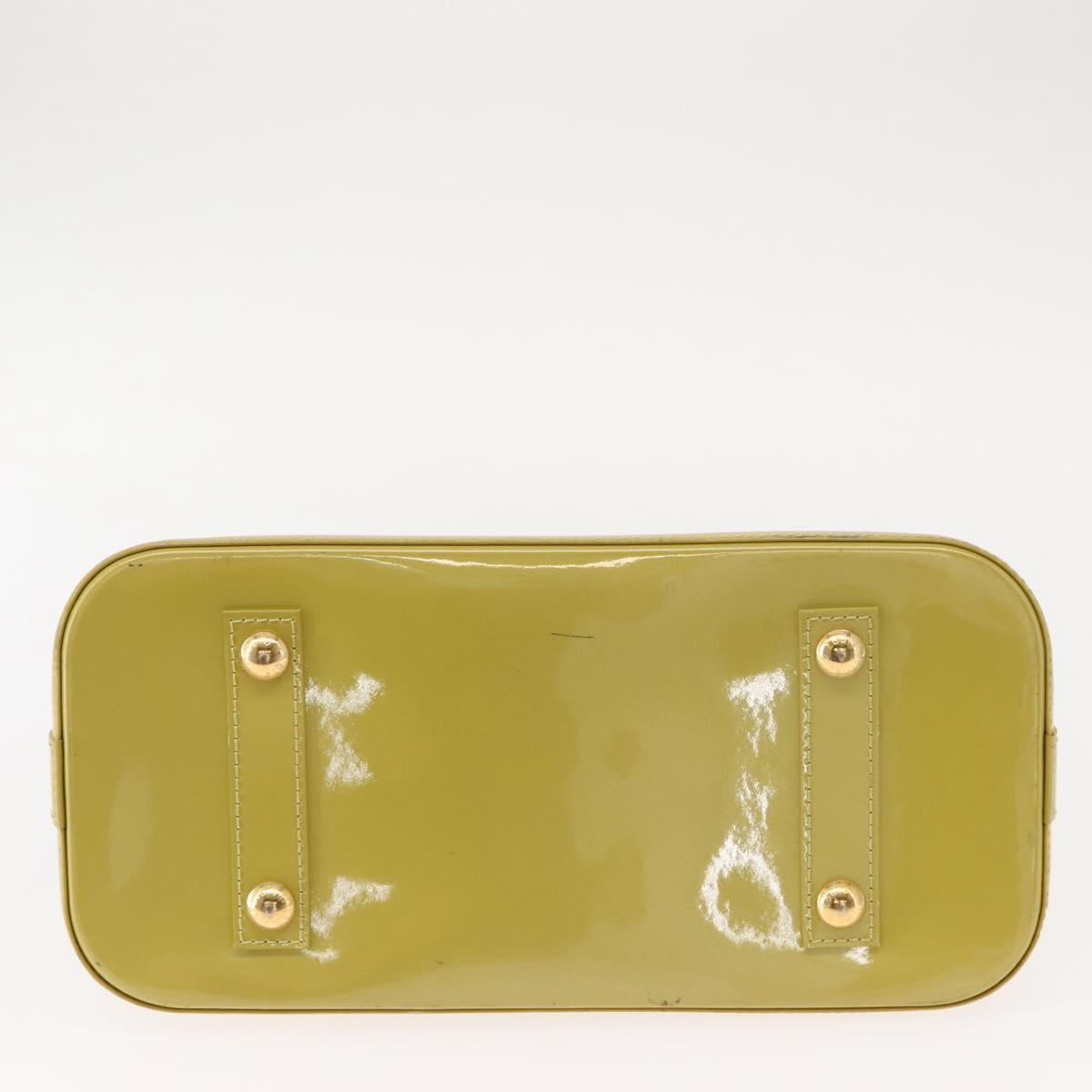 Louis Vuitton Alma Handbag Patent Leather, GREEN, PATENT_LEATHER, Handbag